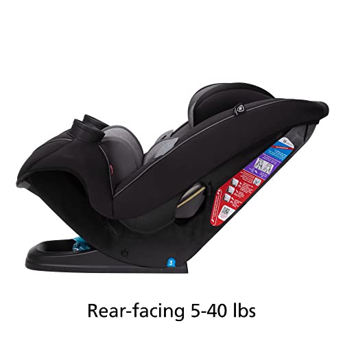 Asiento convertible todo en uno Safety 1st Grow and Go, orientado hacia atrás de 5 a 40 libras, orientado hacia adelante de 22 a 65 libras y elevador de posicionamiento del cinturón de 40 a 100 libras, Aqua Pop, 1 unidad (paquete de 1)