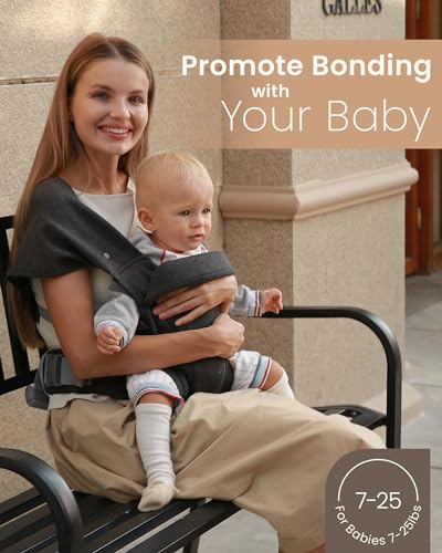 Baby Carrier Newborn to Toddler - TSRETE Baby Ergonomic and Cozy Infant Carrier with Lumbar Support for 7-25lbs,Easy Adjustable Baby Chest Carrier, Face-in and Face-Out Positions Baby Sling Carrier