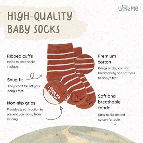 Little Me unisex baby Muted Colors 20 Pack Socks, Multi, 0-24 Months US