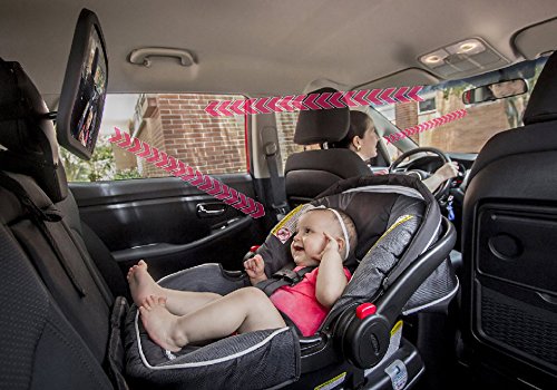 Shynerk Espejo de Coche para Bebé, Espejo de Seguridad para Asiento de Coche Orientado hacia atrás para Recién Nacido, Espejo para Bebé con Vista Trasera Amplia, Inastillable y Fácil de Montar, Probado contra Choques
