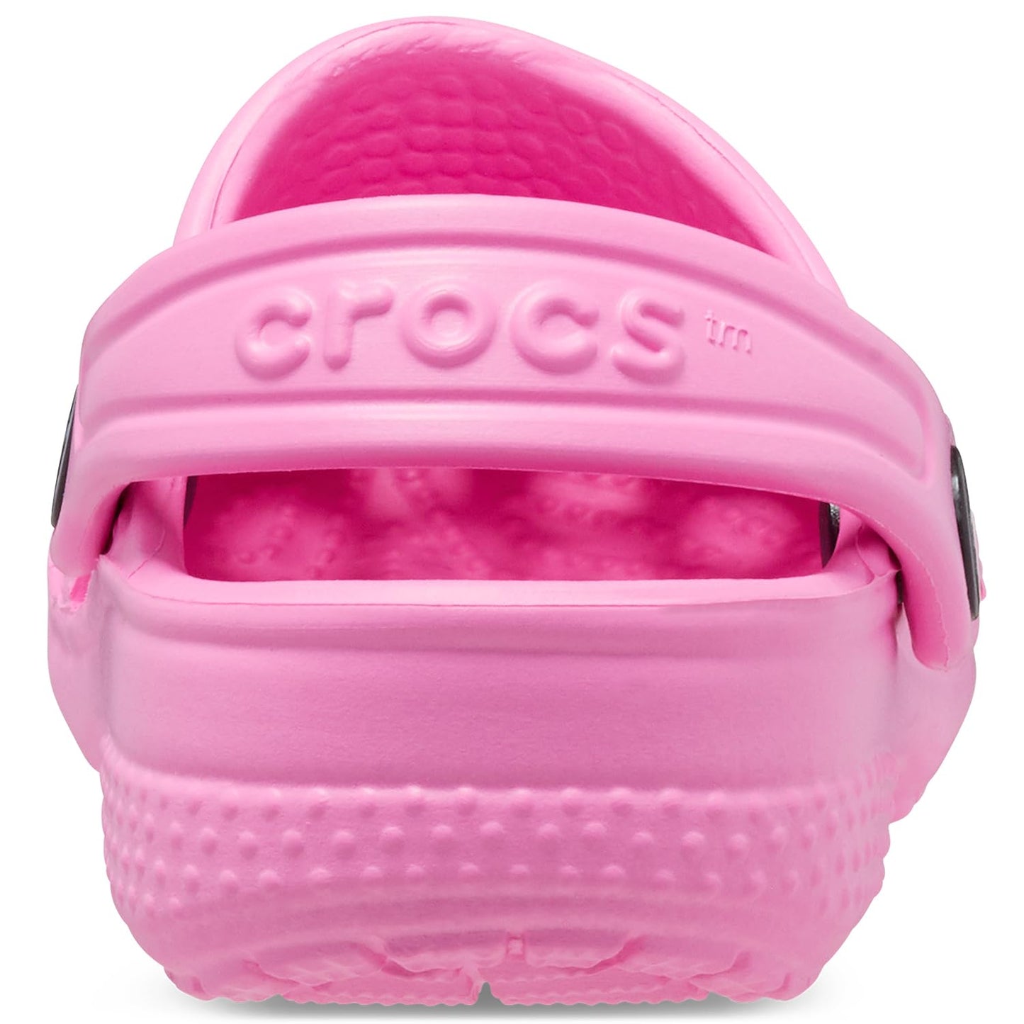 Crocs Zuecos clásicos unisex para niños, zapatos de bebé para niñas y niños, rosa taffy, 2-3 bebés