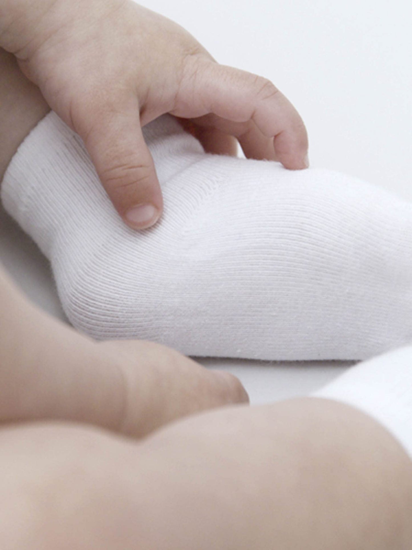 Gerber Baby 6-Pair Sock, White, 0-3 Months