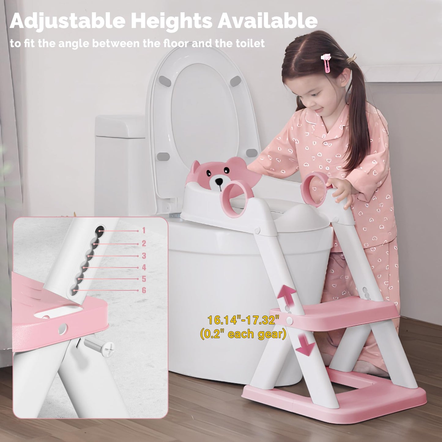 Training Toilet Ladder, Multi-Use, Convenient and Suitable for Most Situations,Girls, Boys
