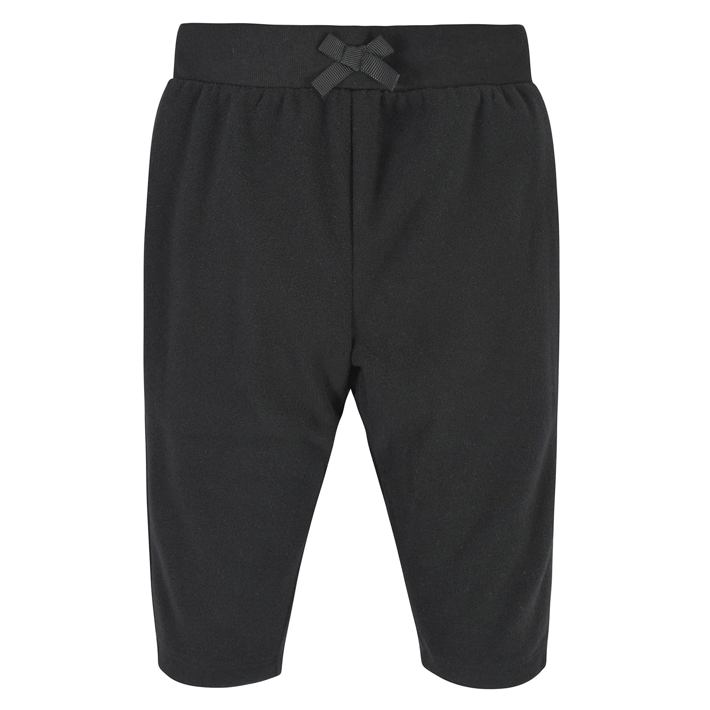 Gerber - Pack de 4 pantalones de microfibra para bebé niña, rosa/gris/negro, 0-3 meses