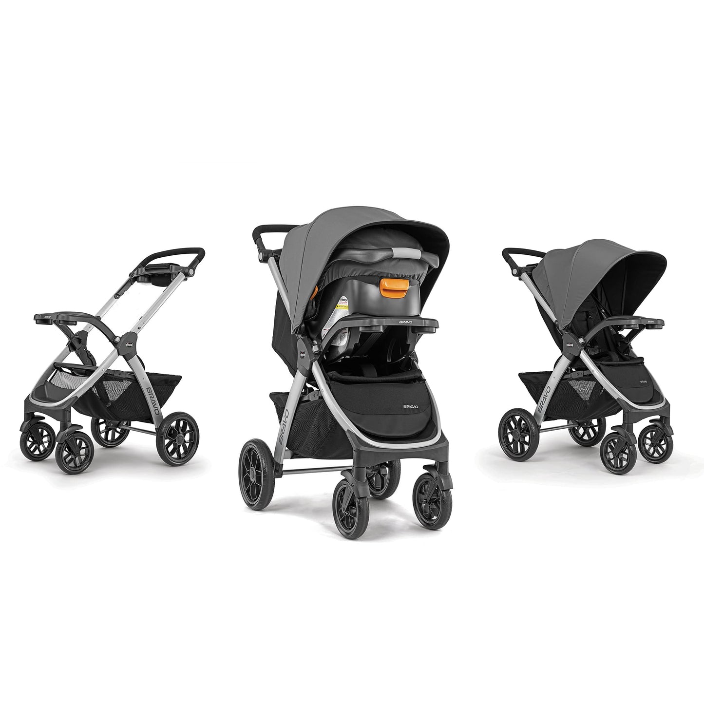 Chicco Bravo Trio Travel System - Ava | Grey
