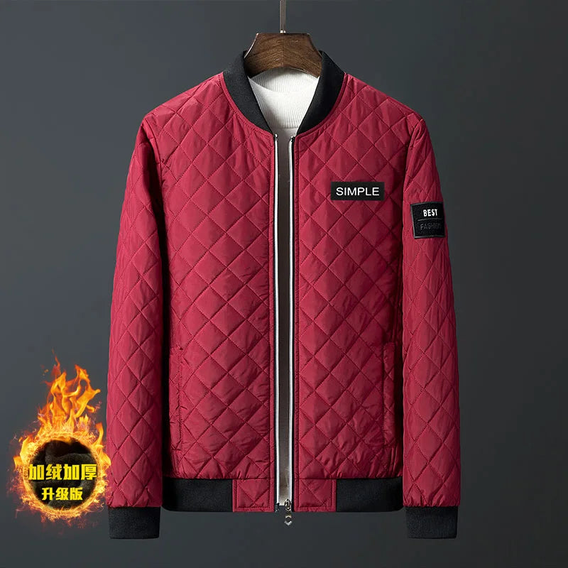 Zipper Men Jackets Autumn Winter Casual Fleece Coats Fashion Male Outwear Slim Fit Parka Plus size 6XL men Bomber Jacket New