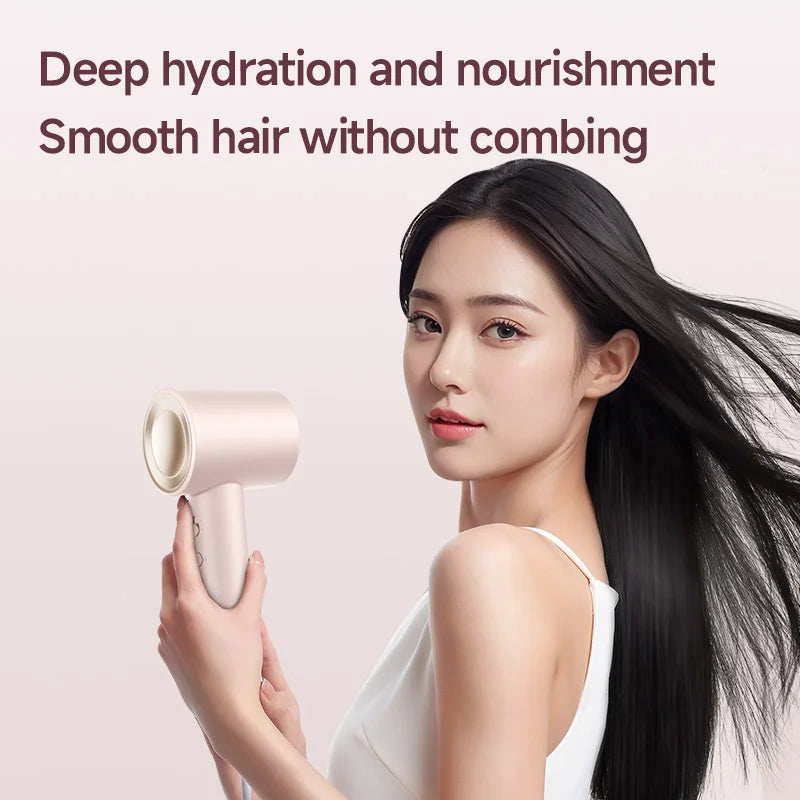 Electric Hair Dryer Machine for Salons for Hotels Outdoor Use Plastic Bldc Blower With Concentrator Nozzle Hot Heat Settings