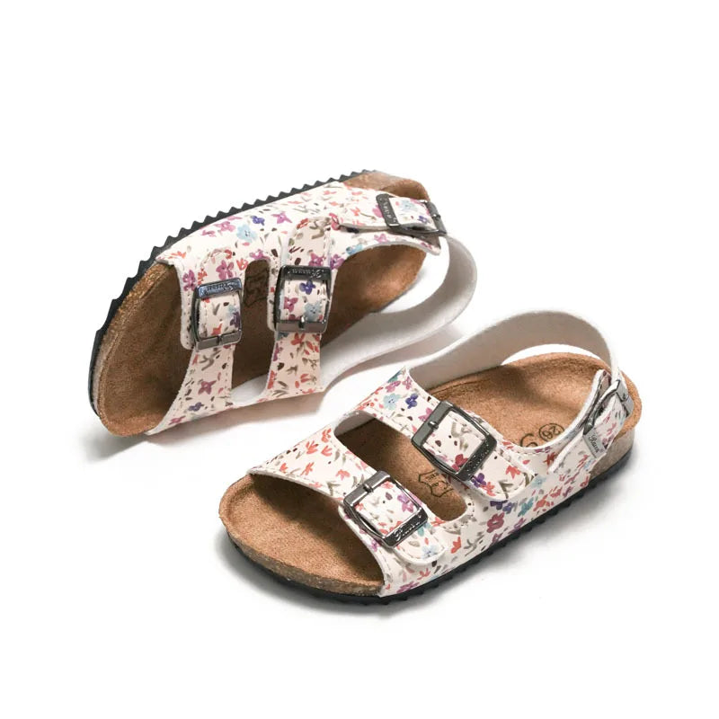 Kid's New Style Cork Sole Anti-slip Casual Kid's Shoes Size Children's Slippers Girls Boys Sandals Summer New 2021
