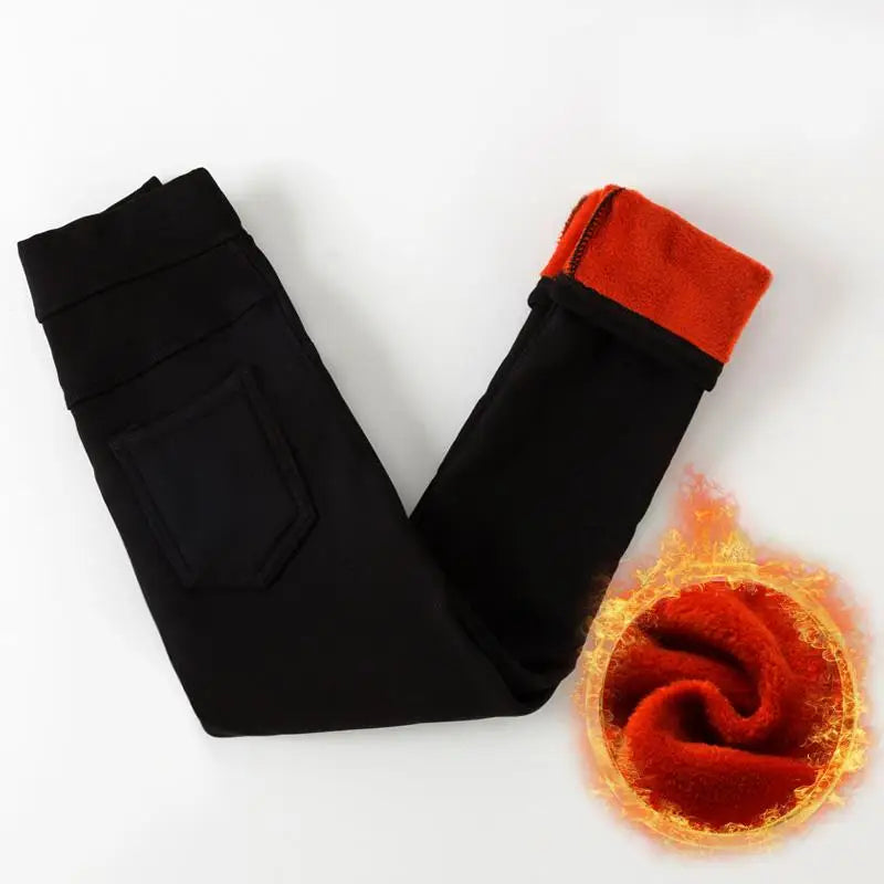 Winter Girls Leggings Plush Thick Wool Warm Clothes Girls Trousers Autumn Trousers Children's Leg Pants