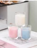 Luxury Christmas Home Decoration Recycled Glass Scented Candle Jars Long Burning Lasting Beeswax Electroplated Luxury Candle