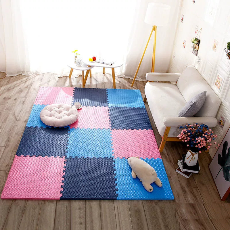 Alfombra de espuma de mosaico para el suelo, almohadilla de escalada para el hogar, Tatami para niños, estera para gatear para bebés