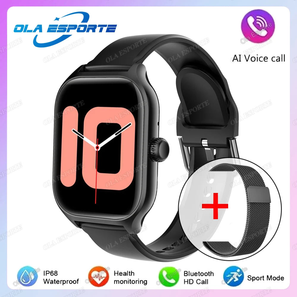 2026 Smart Watch For Android IOS Watches 2.01inch HD Display Bluetooth Call Message Alert Music Sports Smartwatch Men Women Gift