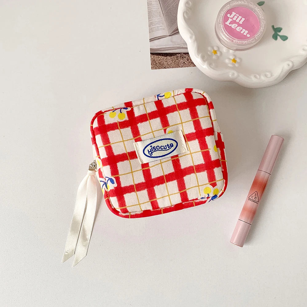 Makeup Bag for Purse, Cute Cosmetic Bag for Purse,Portable Mini Makeup Bag,Travel Toiletry Small Makeup Pouch for Women