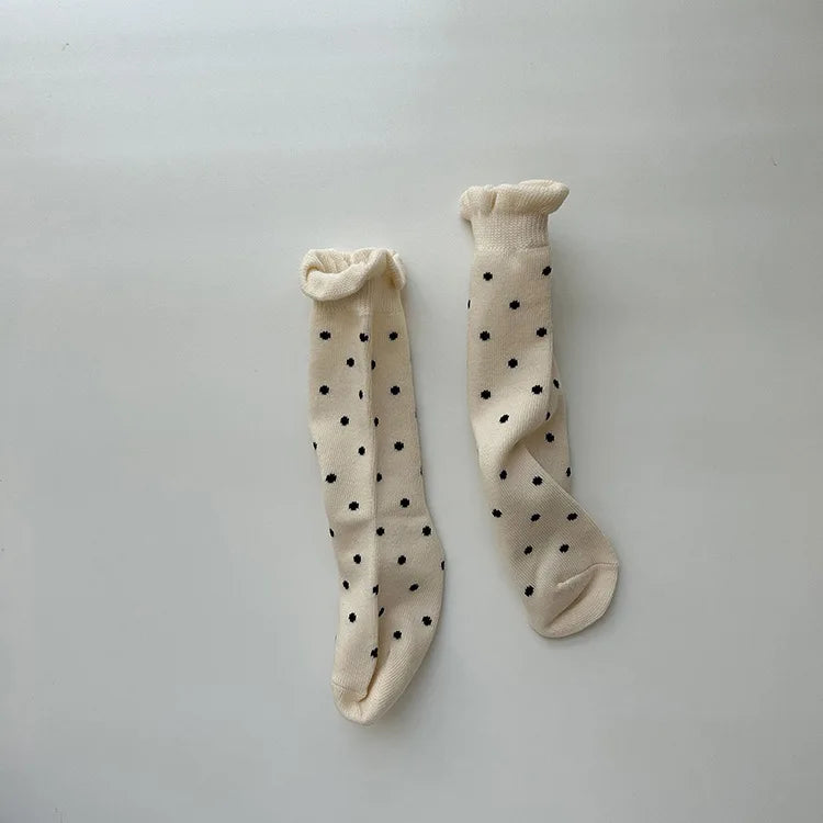 Calcetines de bebé, calcetines de algodón con patrón de cereza para niños, calcetines para niños pequeños de 1 a 12 años