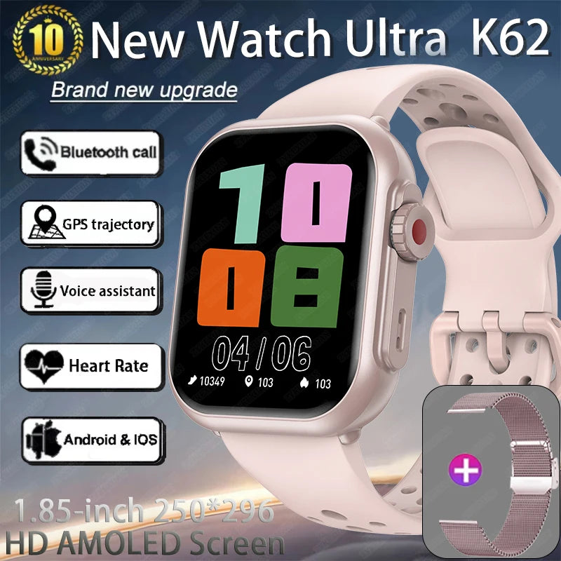 2025 New Smart Watch Women Bluetooth Call Watch Fitness Tracker Waterproof Sport Smart Clock Fashion Ladies Men Smartwatch Woman