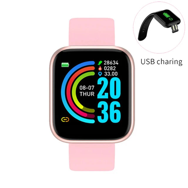 Smart Bracelet Smart Watches Men Women Gifts Sports Blue Tooth Band Heart Rate Blood Pressure Fitness Tracker For Android IOS