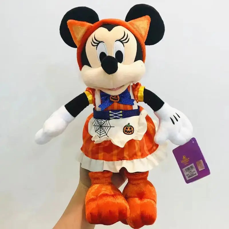 30-40CM Disney Mickey Mouse Minnie Mouse Doll Halloween Cartoon Plush Toy Cute Stuffed Collection kawaii Childrens Birthday Gift
