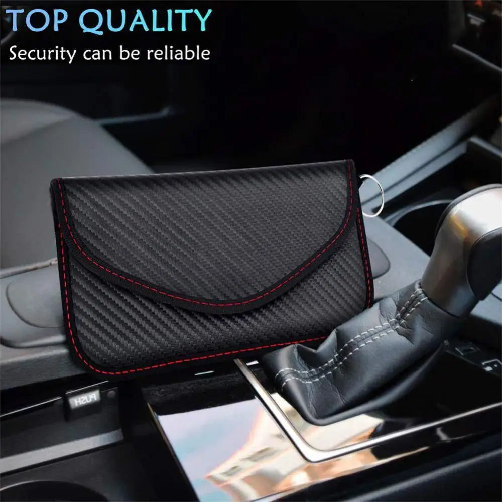 Signal Blocking Faraday Bag Anti-Radiation Anti-Hacking Tracking For Cell Phones GPS RFID Car Key FOB EMF Case Storage Bags