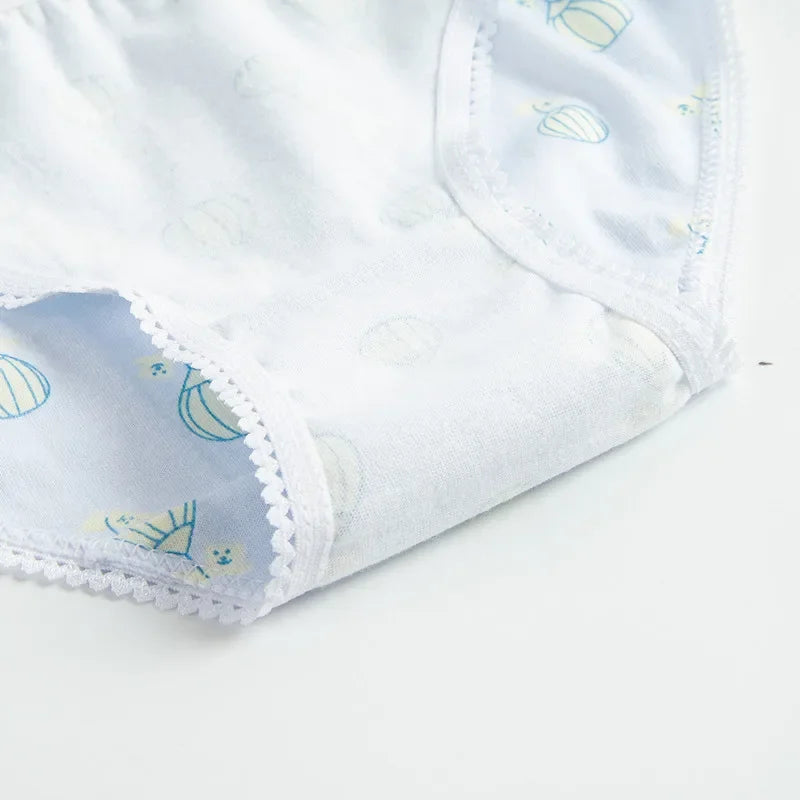 12 Pcs/Lot Cotton Girls Briefs Underwear Kids Chirdren Briefs Girls Panties Kids Underwear 1-12years