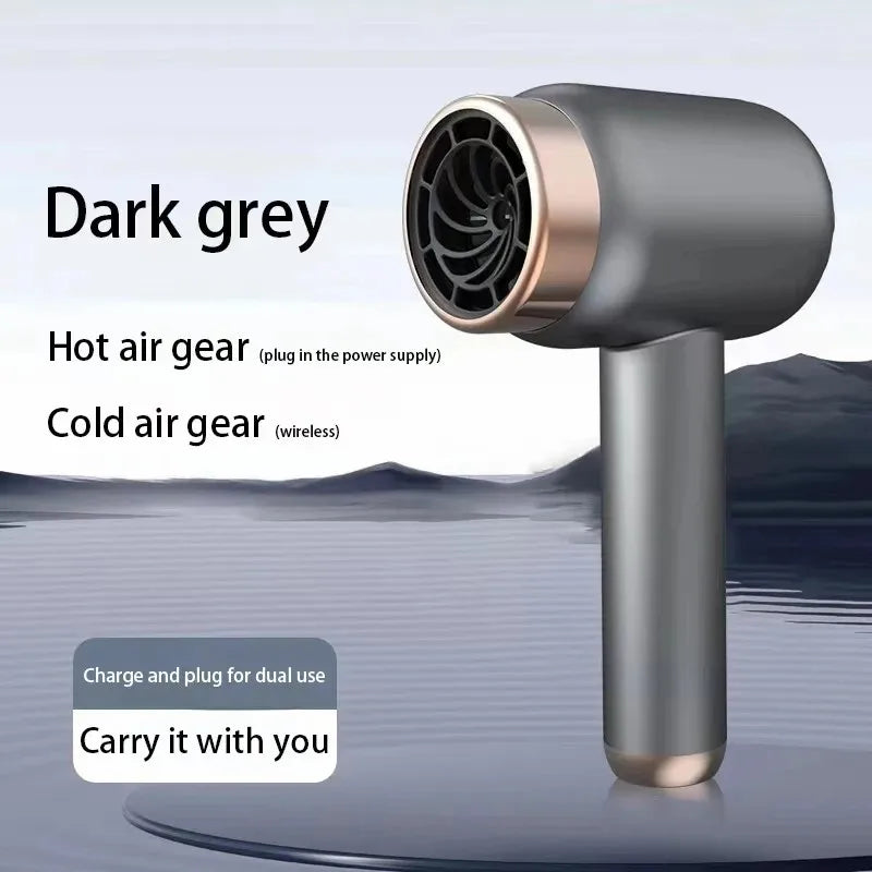 Hair Dryer Charging Portable USB Rechargeable Hairdryer High-Power Home Quick-Dry Hair Salon Travel Blow Dryer