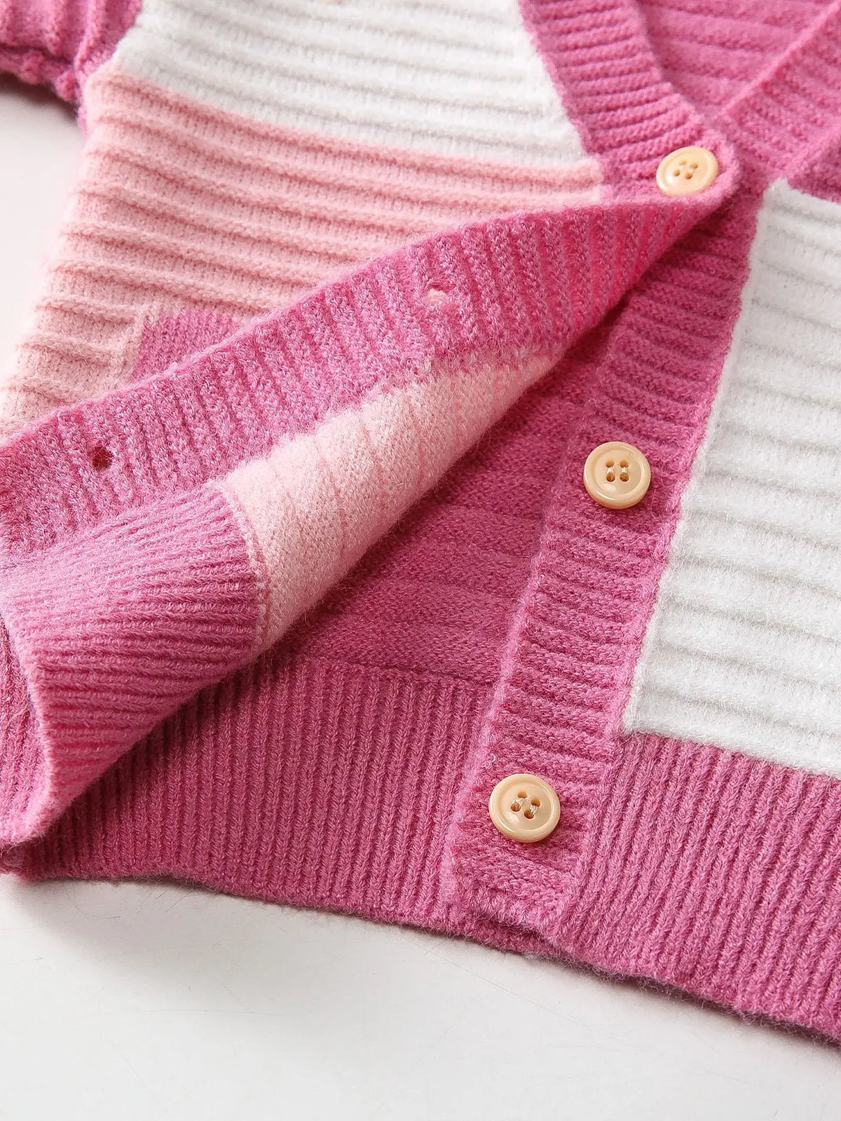 Baby Girl Cotton Knitted Cardigan Sweater 1-5Y Heart Print Soft Children Top Sweet Princess Style Autumn Winter Toddler Outfit