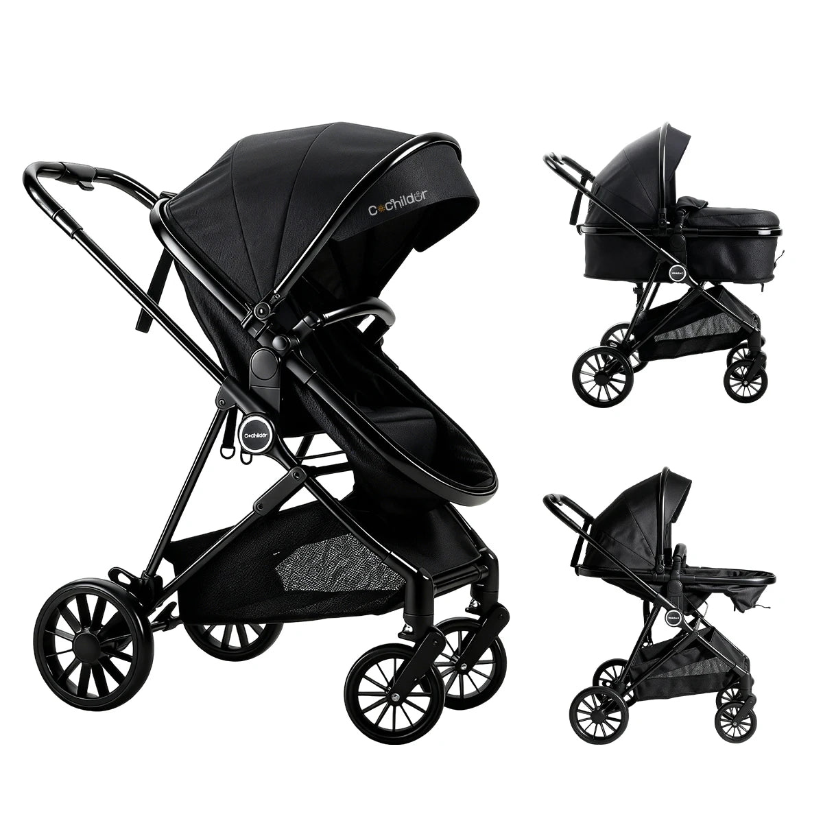 Foldable newborn stroller, Baby Stroller 2-in-1, outdoor camping vehicle, can be pushed in both directions, Christmas gifts