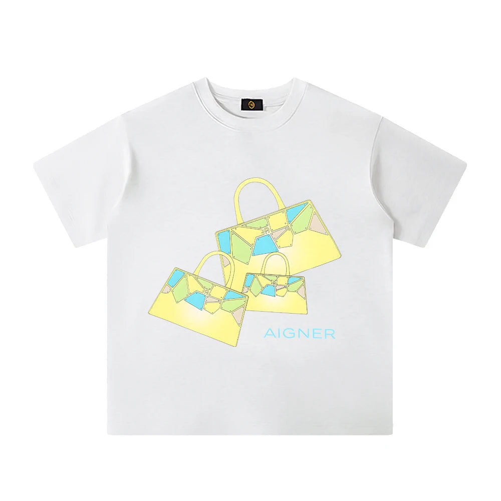 Girls' T-shirt, pure cotton summer new fashion short sleeved T-shirt, baby girl children's T-shirt, luxurious design sportswear