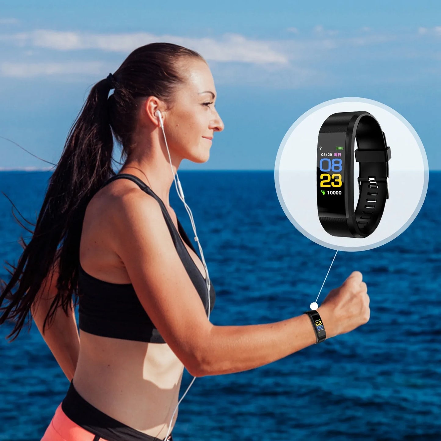 Waterproof Simple Smart Bracelet Watch For All People