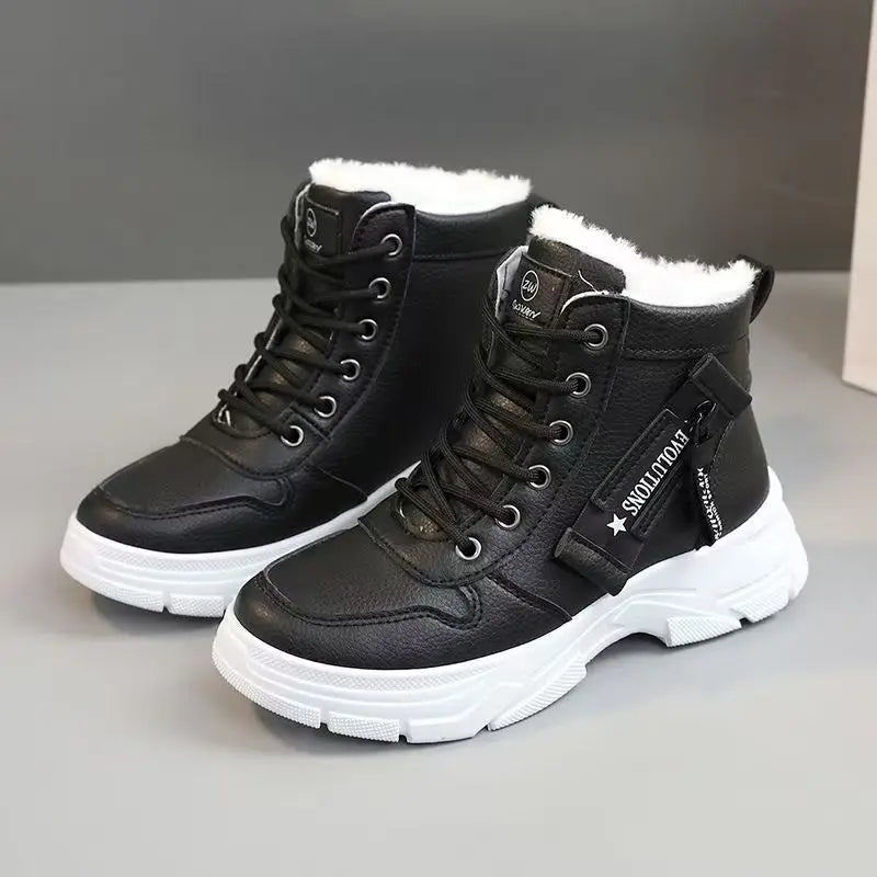 New Winter Women Boots Lace Up Women Sneakers Snow Ankle Boots Waterproof Platform Boots Comfortable Warm Casual Shoes for Women