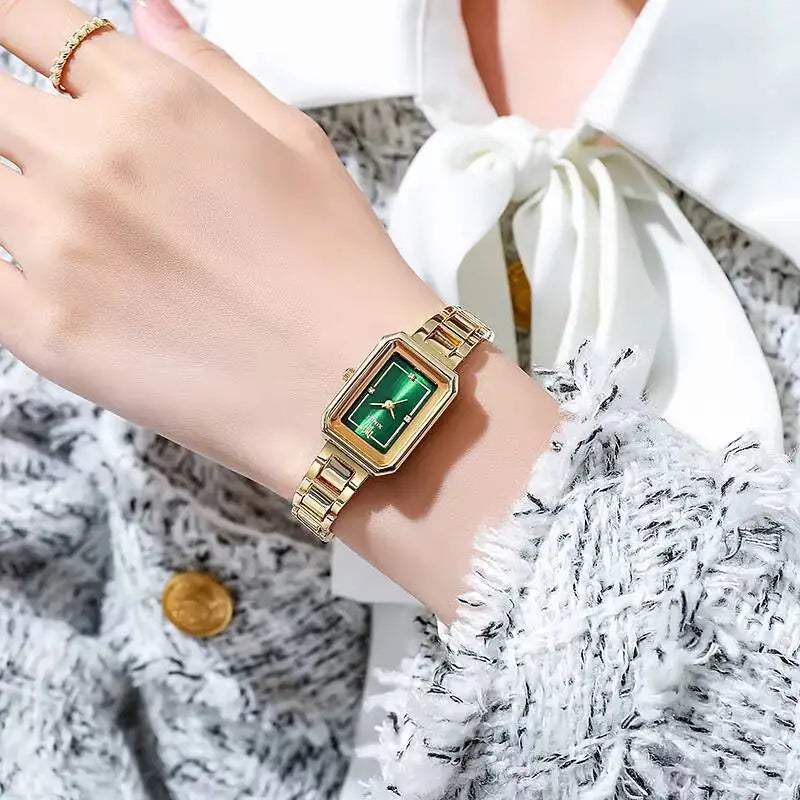 Luxury Women Watches Fashion Rectangle Ladies Quartz Wristwatch Reloj Mujer Girls Clock Gift Relogio Feminino