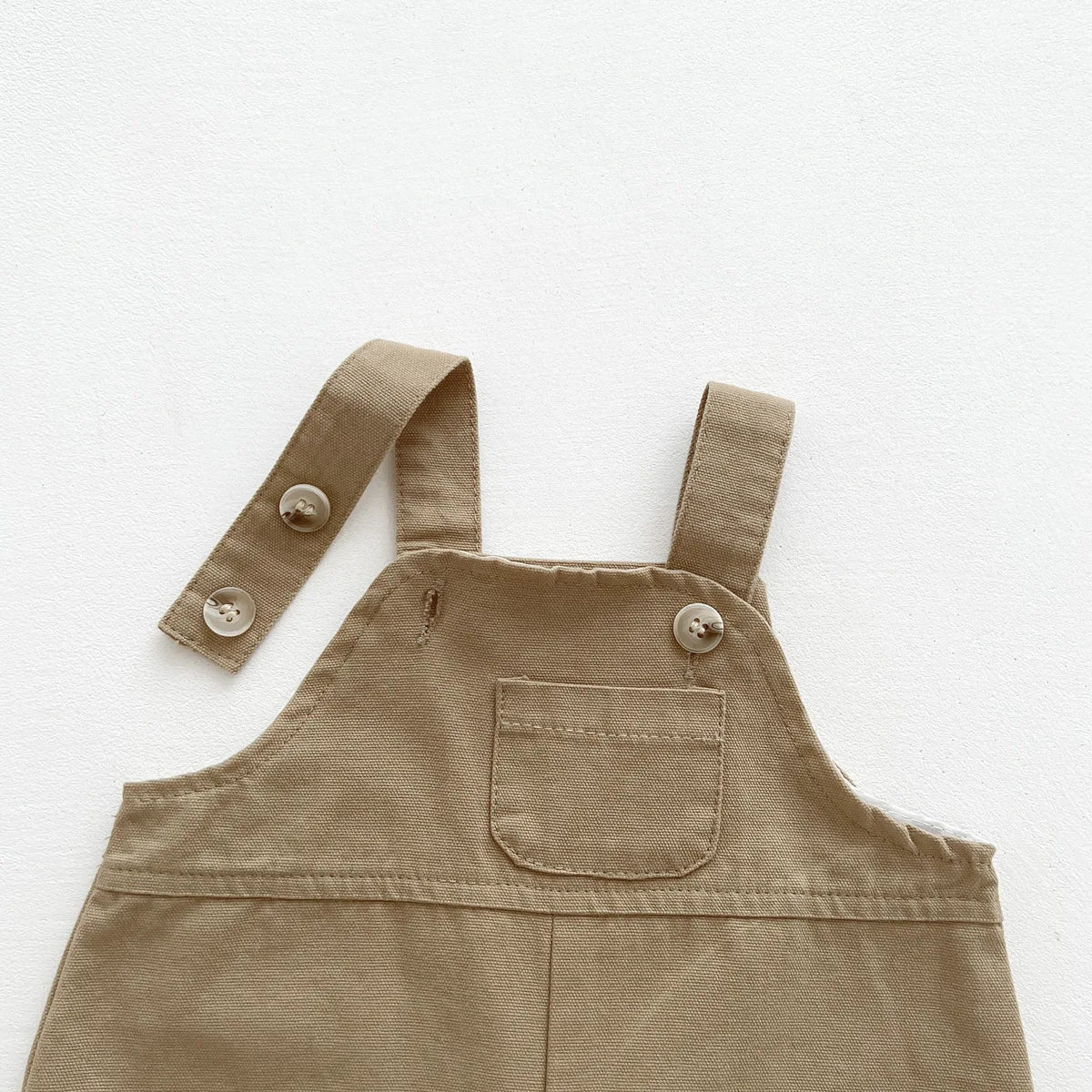 2024 Korean Ins Spring Summer Baby Boys Overalls Cotton Solid Infant Boys Suspender Pants Versatile Simple Toddler Boys Outfits