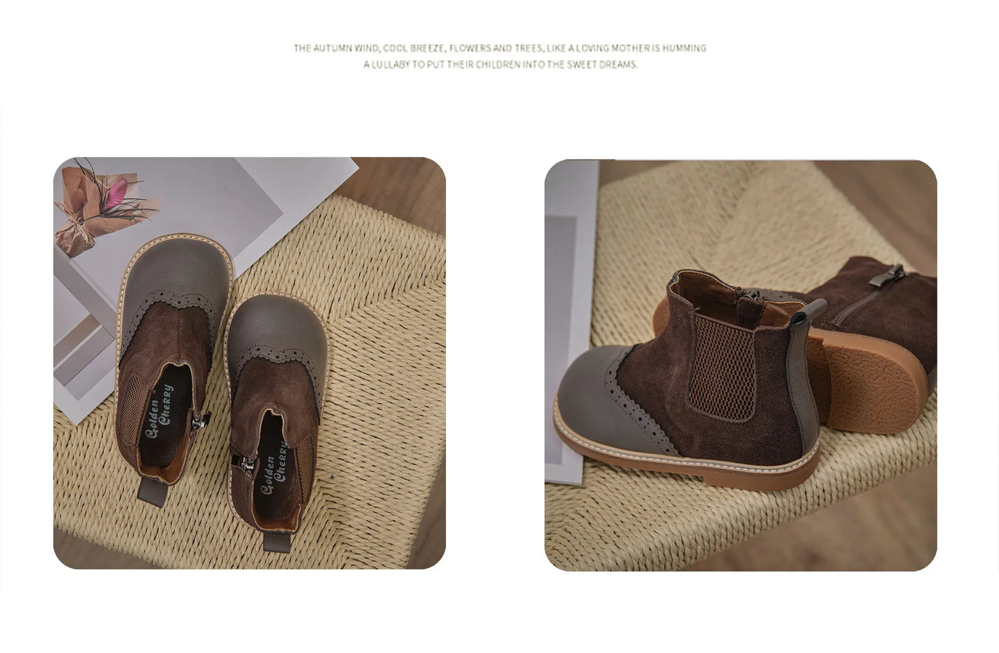 Ins Handmade Winter Girls Boutique Boots Kids Fashion Short Boots Girls Quality Shoes Small Leather Shoes Boys British Style