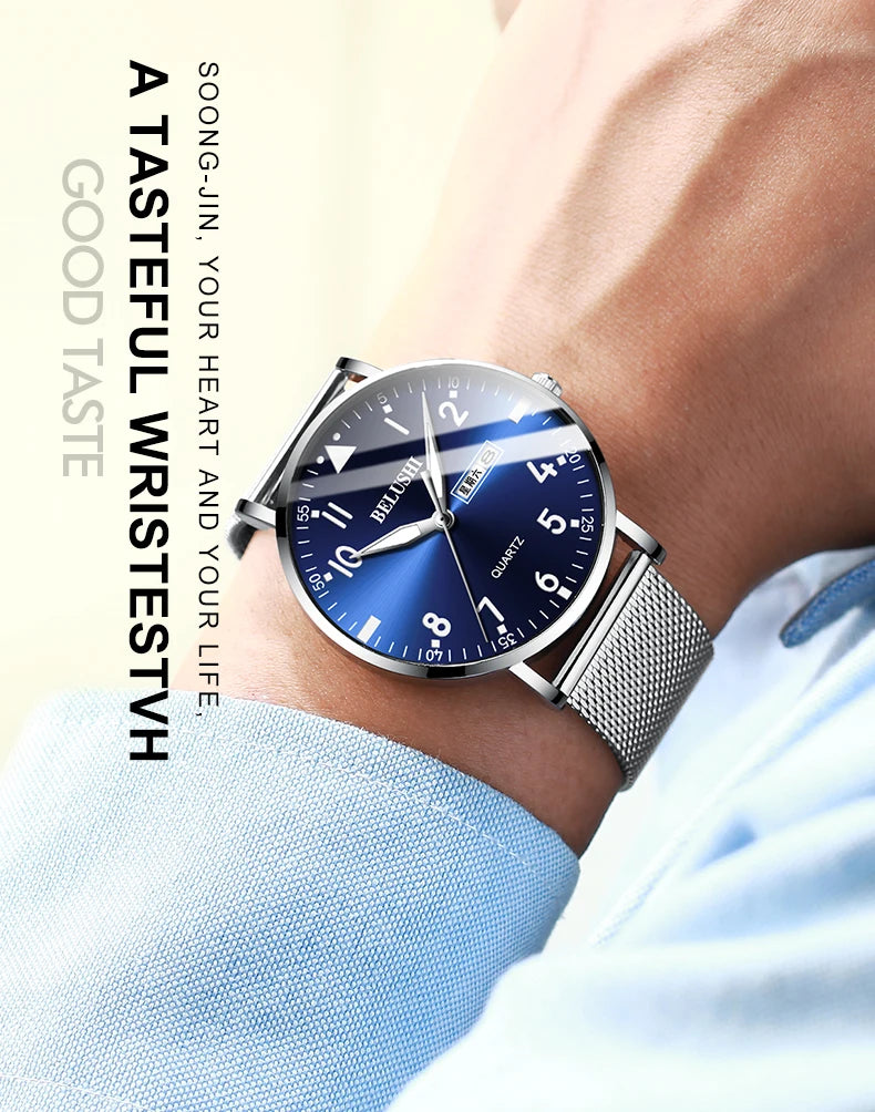 Mens Watches Luxury Famous Top Brand Men Fashion Casual Dress Watch Luminous Military Quartz Wristwatches Relogio Masculino