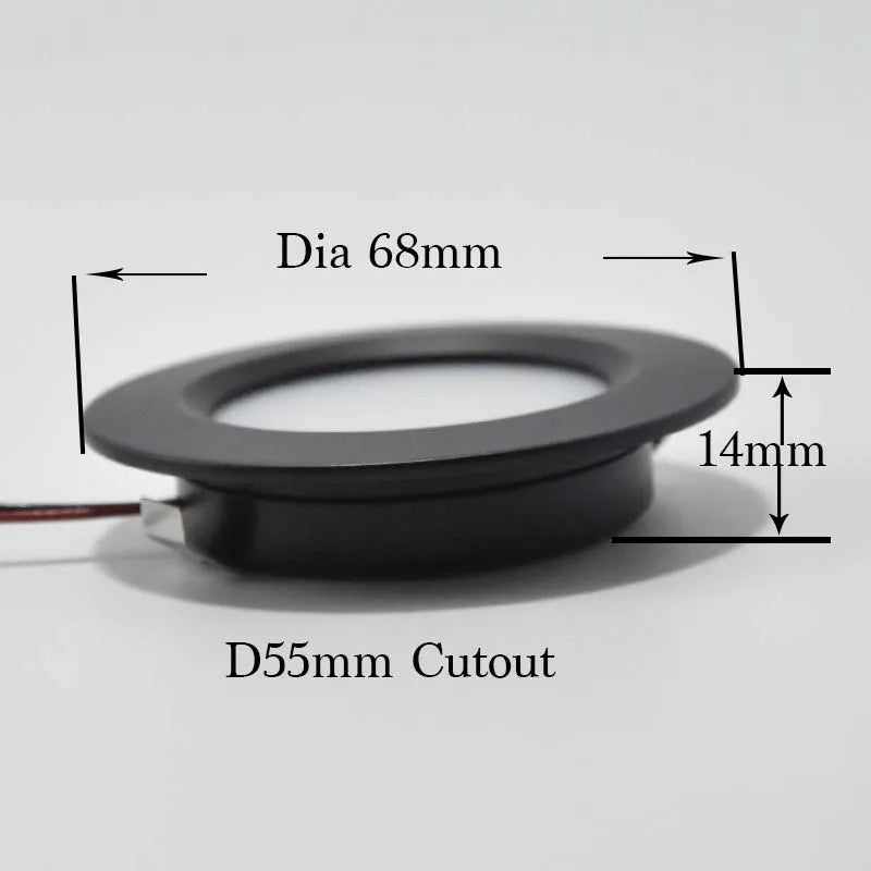 Ultra 14mm Thin LED Lights Mini LED Ceiling Spot Lighting 3W 5W 12V 24V Kitchen Bathroom Mirror Home Décor Lamps Dimming
