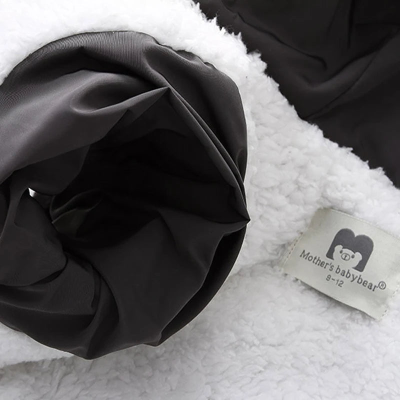 2023 Autumn Baby Rompers Winter Thick Warm Infant Hooded Inside Fleece Jumpsuit Newborn Boy Girl Overalls Toddler Clothes