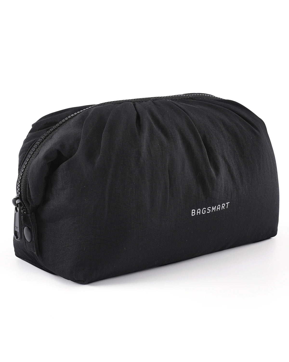 BAGSMART Makeup Bag Large Capacity Cosmetic Bags for Women Wide-open Make Up Pouch Travel Essentials Toiletries Accessories