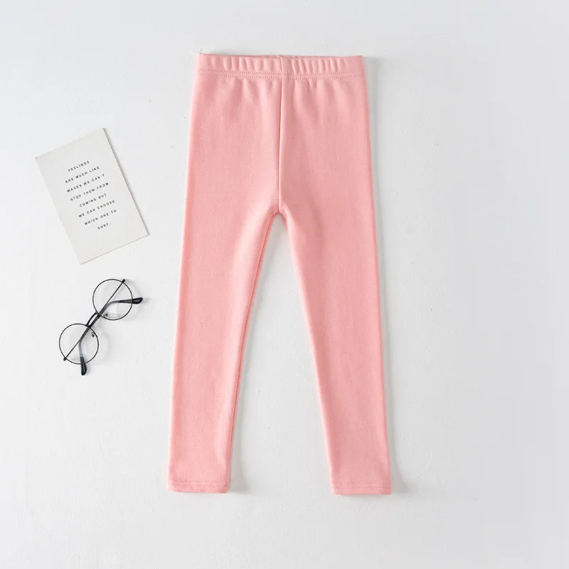 Girls' Leggings Spring And Autumn Style 95 Cotton Female Baby Elastic Pants Children's Slim outer Wear Pants