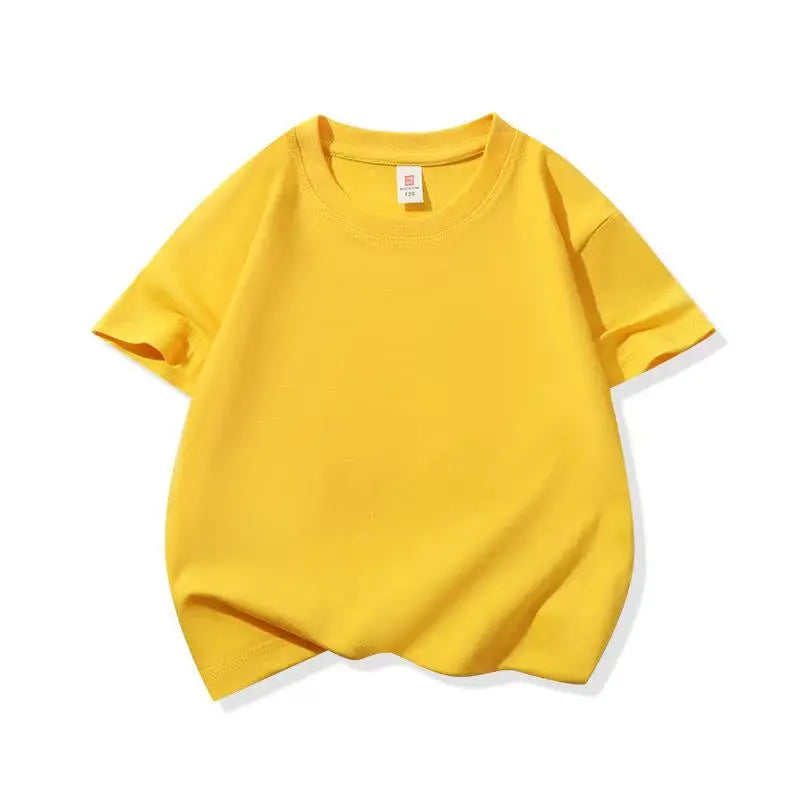 3-13 Years Boys Tshirts Cotton Short Sleeve Girls Clothes Summer Solid T-shirt Teenage Children Tees Kids Korean Top Baby Cloth