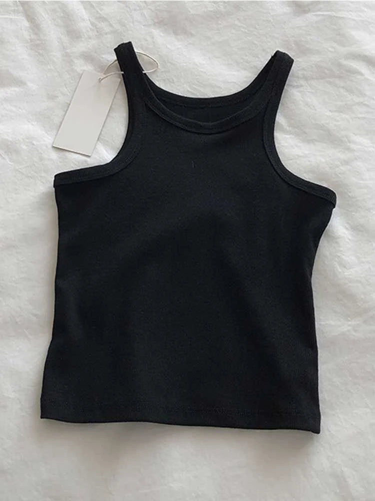 2025 Women Tank Tops Sexy Cropped Top Female Women Summer Camisole Camis Black White Sport Clothes For Women
