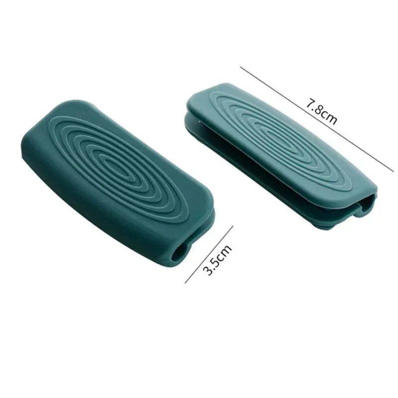 1Pair Of Silicone Handles Anti-Scalding Non-Slip SilicOne Pot Handle Cover Heat Insulation Handle Cover Kitchen Accessories