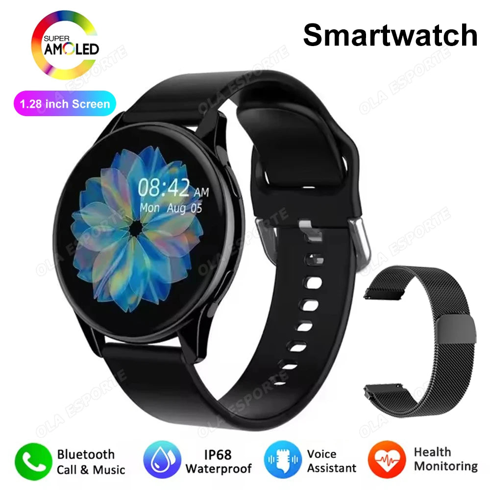 New Smart Watch For Men Women Bluetooth Call Heart Rate Blood Oxygen Sleep Monitor Waterproof 100+ Sports Modes Smartwatch HT30