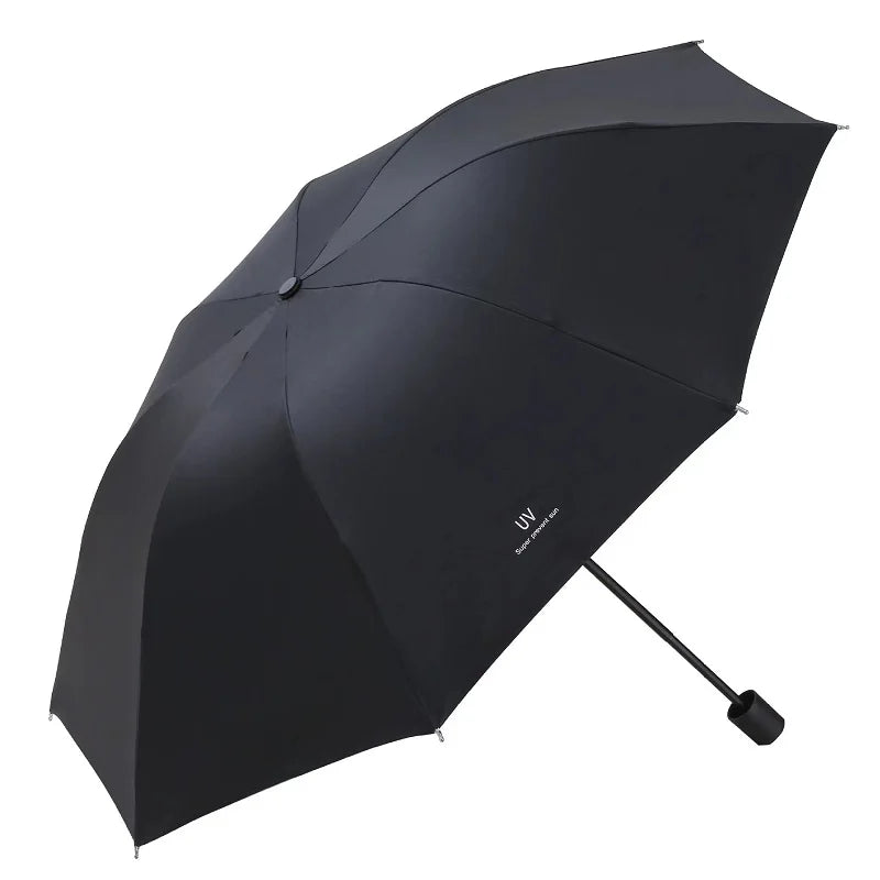 Umbrellas Sun Umbrellas Cartoon Rain and Sunny Manually Folded Student Portable Umbrellas Sunshade Accessories Outdoor Equipment