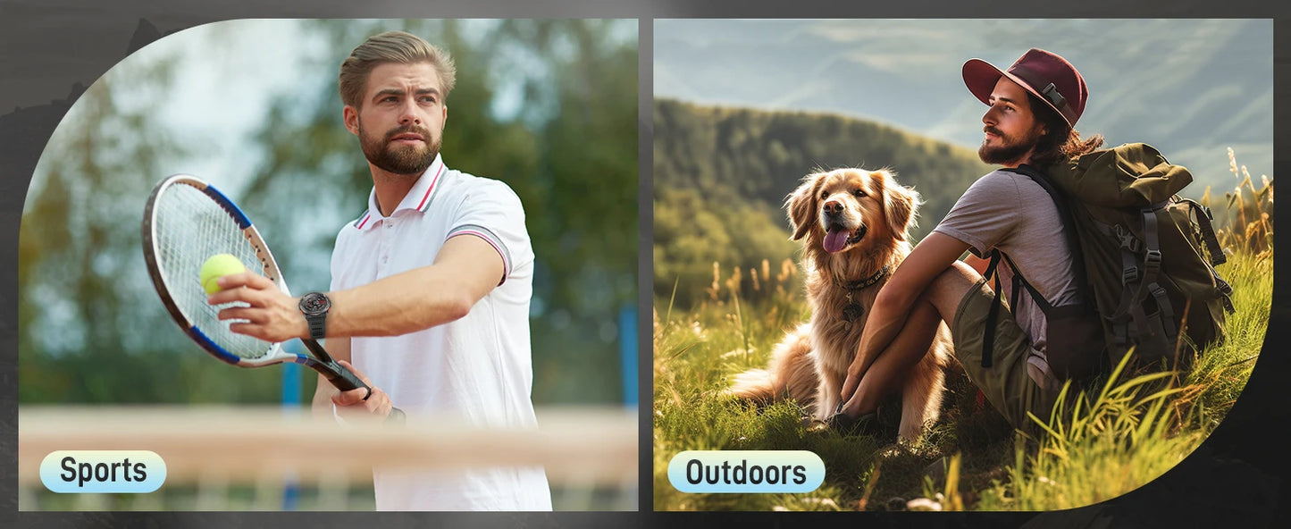 EIGIIS Smart Watch KE5 2024 3ATM Waterproof Original Design Sports Watch With Compass And Altitude Barometer LED Flashlight Call