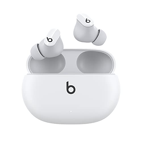Beats Studio Buds - Audífonos inalámbricos con cancelación de ruido - Compatible con Apple y Android, micrófono incorporado, clasificación IPX4, audífonos resistentes al sudor, audífonos Bluetooth Clase 1 - Blanco