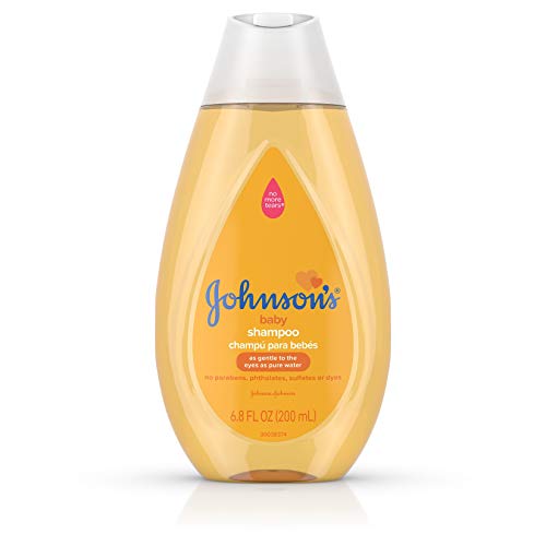 Johnson's Baby Champú suave para bebé sin lágrimas, libre de parabenos, ftalatos, sulfatos y colorantes, amarillo, 6.76 onzas líquidas