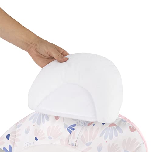 Ingenuity Keep Cozy 3 en 1 Grow with Me Asiento vibratorio para bebé y balancín para bebés a niños pequeños, vibraciones y barra de juguetes, 0-30 meses hasta 40 lbs (Ráfaga rosa)