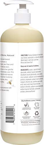 Burt's Bees Baby Shampoo and Wash Set, Fragrance Free, 2-in-1 Natural Origin Plant Based Formula for Sensitive Skin, Hypoallergenic, Tear-Free, Paraben Free, Pediatrician Tested, 21 oz Bottle