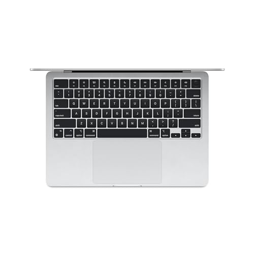 Computadora portátil Apple MacBook Air 2024 de 13 pulgadas con chip M3: pantalla Liquid Retina de 13,6 pulgadas, memoria unificada de 8 GB, almacenamiento SSD de 256 GB, teclado retroiluminado, cámara FaceTime HD de 1080p, Touch ID; Plata