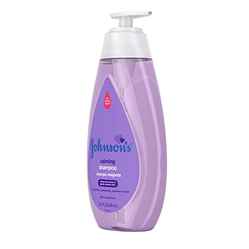 Johnson's Baby Calming Baby Shampoo with Soothing NaturalCalm Scent, Hypoallergenic & Tear-Free Baby Hair Shampoo, Free of Parabens, Phthalates, Sulfates & Dyes, 20.3 fl. oz