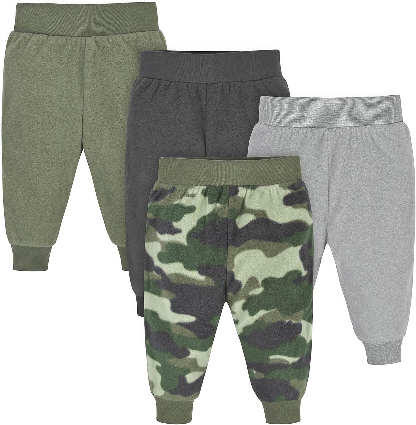 Baby-Boys 4-Pack Microfleece Pants